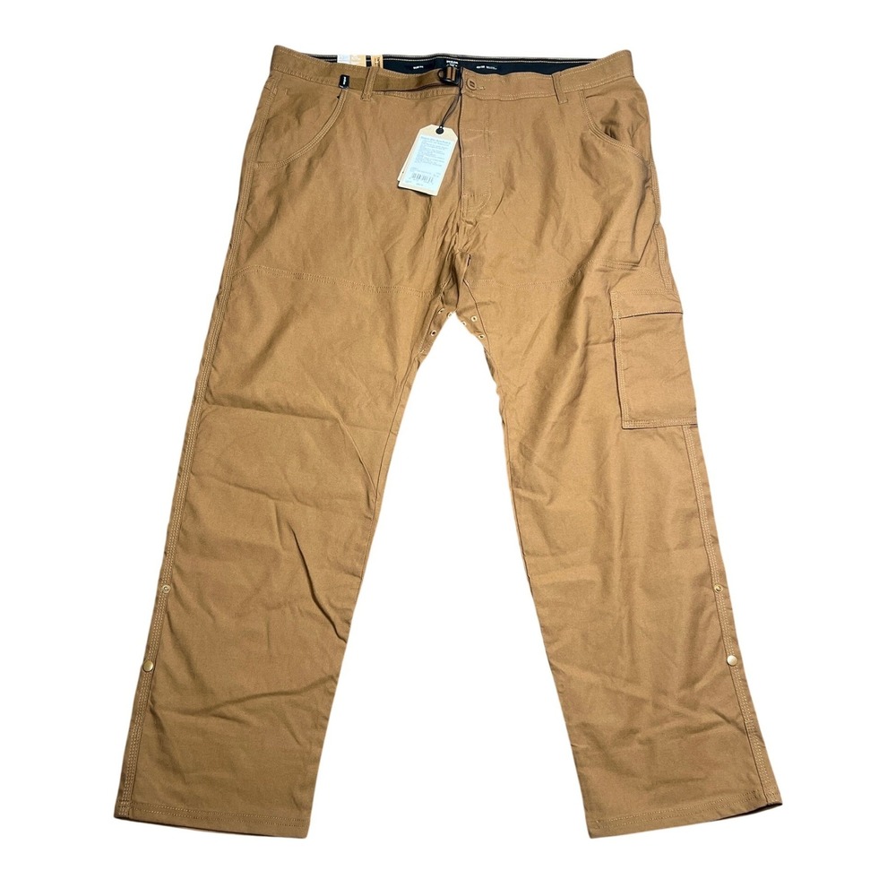 NWT PrAna Mens 42x30 Stretch Zion Slim Pant II Sepia Brown Cargo Hiking Pants